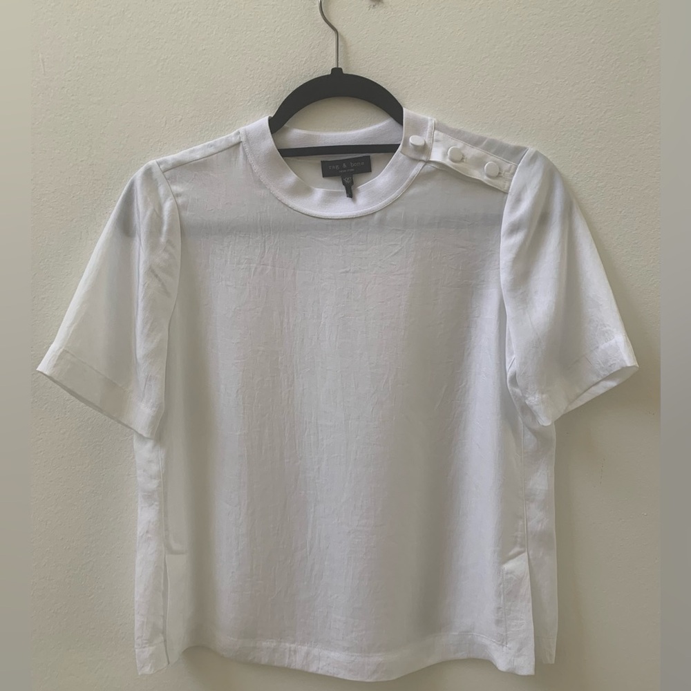 SZ XXS rag and bone White Short Sleeve Top